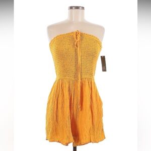 Wild Fable Orange Strapless Romper